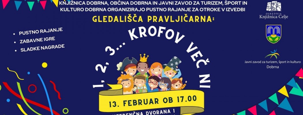 KNJIŽNICA DOBRNA: 1, 2, 3 ... KROFOV VEČ NI